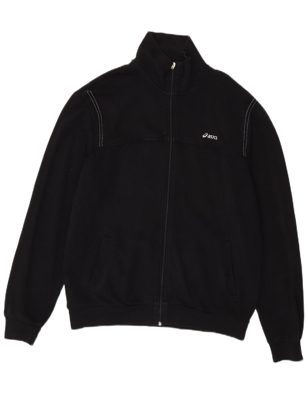 Giacca da ginnastica ASICS da uomo, taglia grande, nera