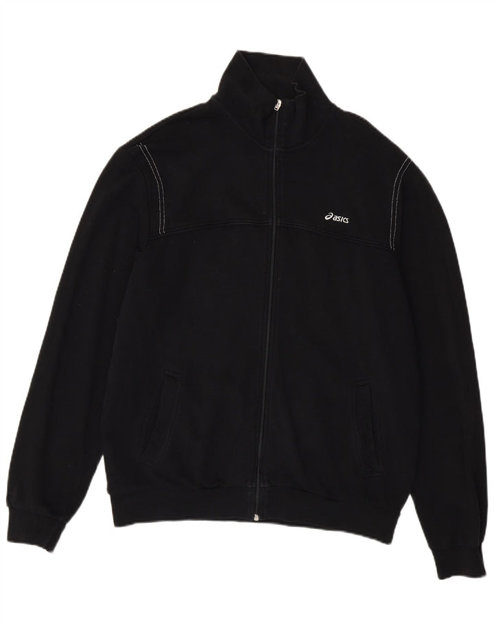 Giacca da ginnastica ASICS da uomo, taglia grande, nera