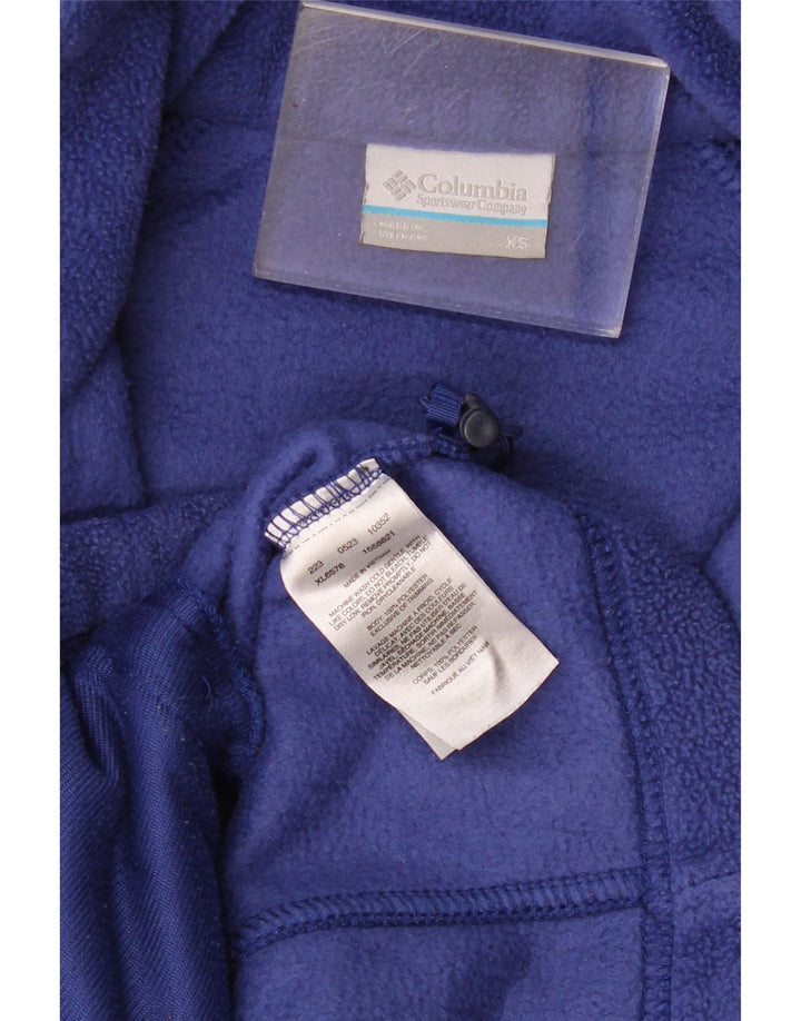 Giacca in pile da donna Columbia UK 6 XS poliestere blu navy