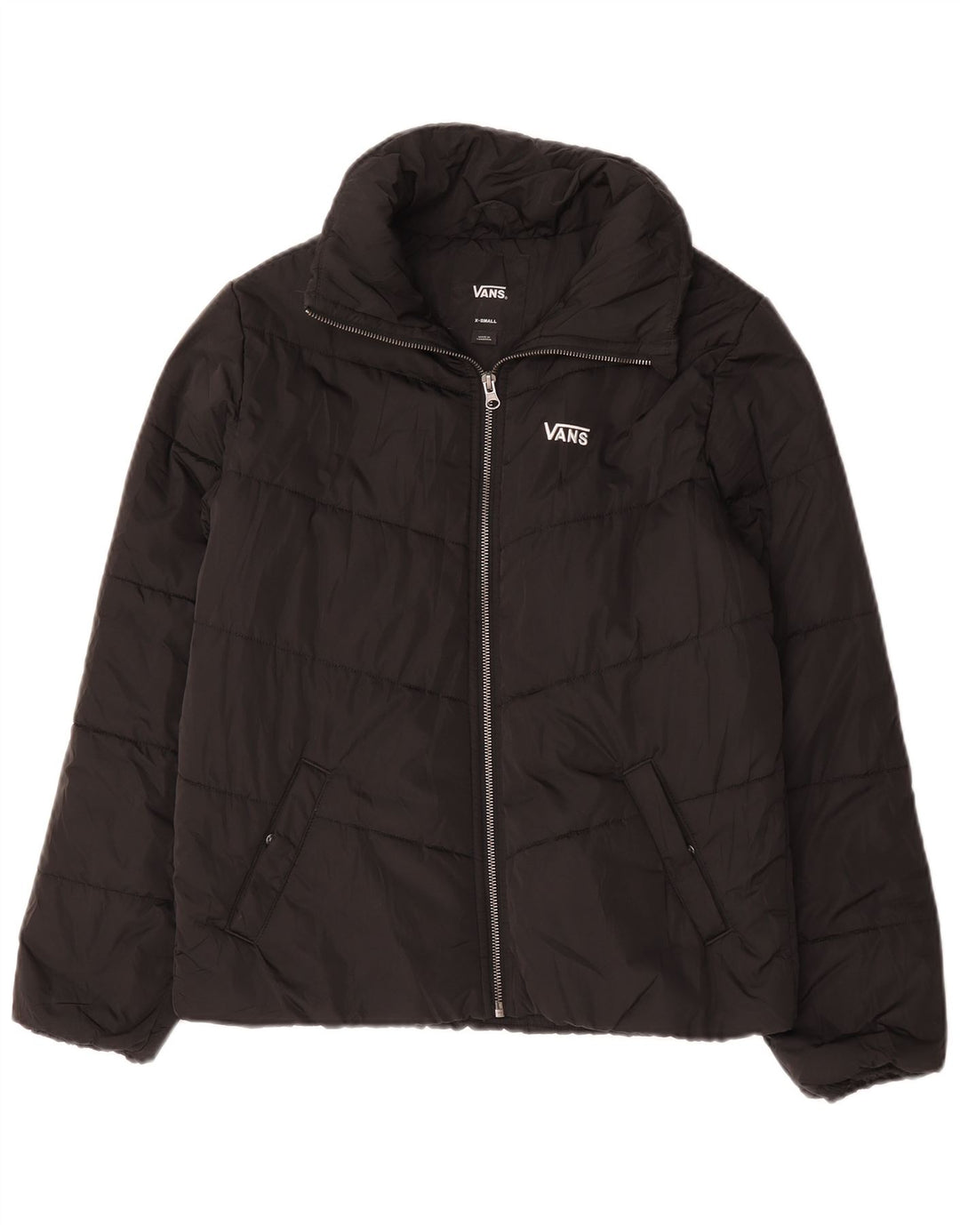 Giacca imbottita ampia da uomo Vans UK 34 XS poliestere nero