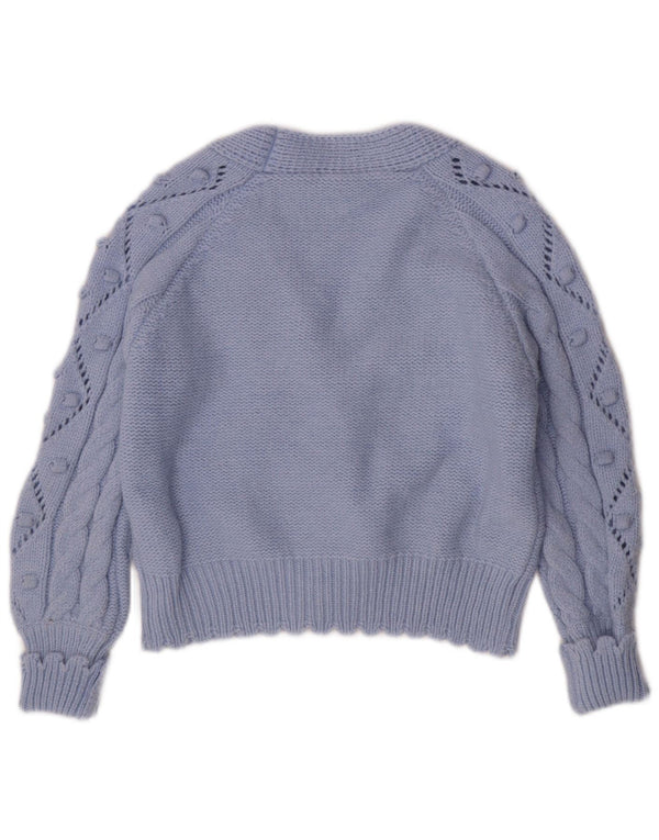 Maglione cardigan da donna Lumina UK 16 Large Blu in poliammide