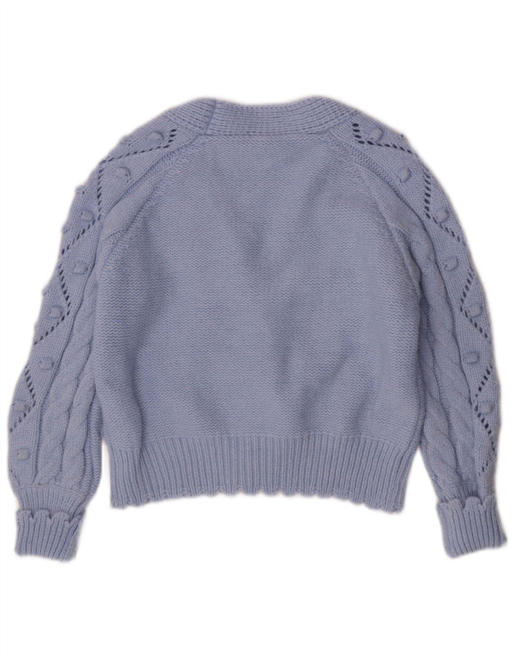 Maglione cardigan da donna Lumina UK 16 Large Blu in poliammide