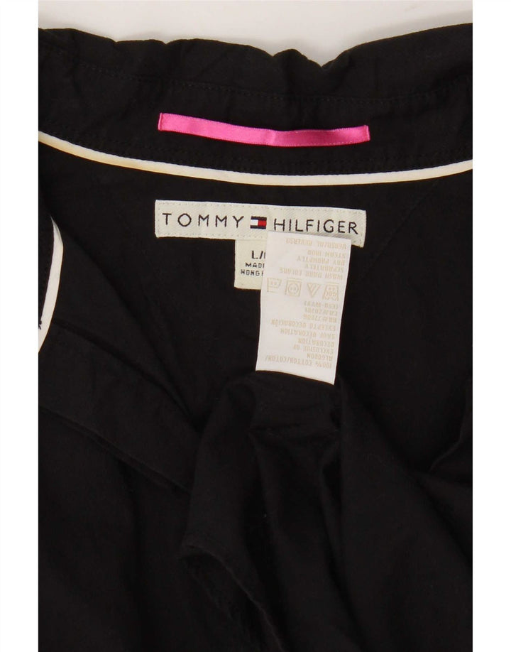 Camicia da donna Tommy Hilfiger UK 14 grande cotone nero