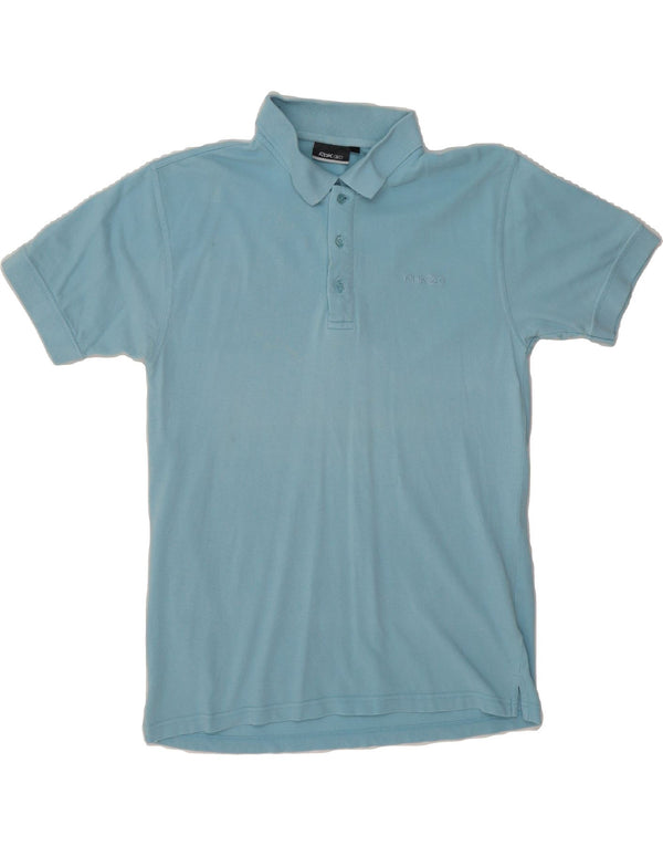 Polo REEBOK da uomo grande in cotone blu