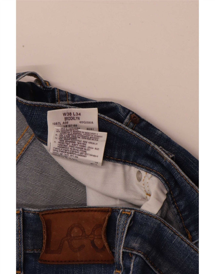 Jeans dritti da uomo Lee Brooklyn W38 L31 cotone blu