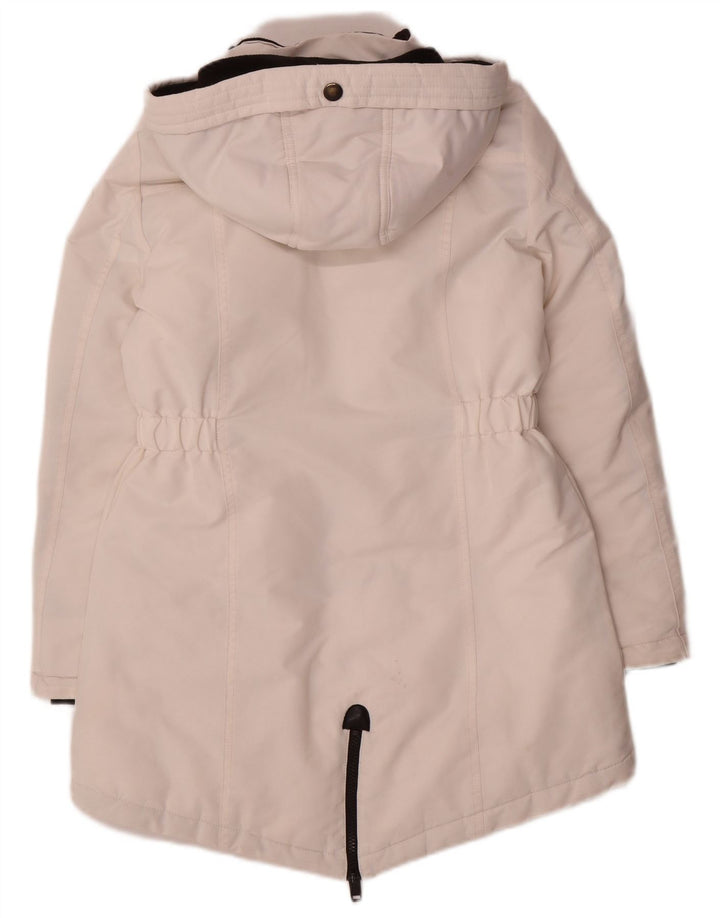 Giacca Parka con cappuccio per ragazze Diesel 11-12 anni in poliestere bianco