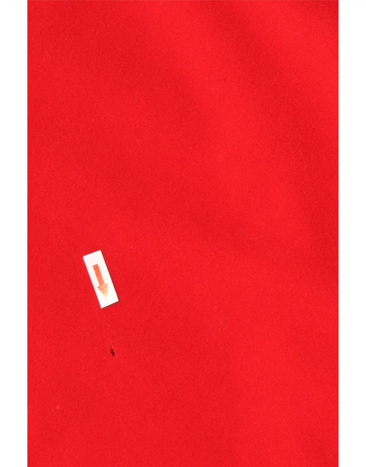 Cappotto poncho vintage da donna, taglia unica, rosso