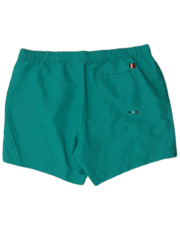 Pantaloncini da bagno Tommy Hilfiger da uomo con vestibilità regolare grafica 4XL Turchese