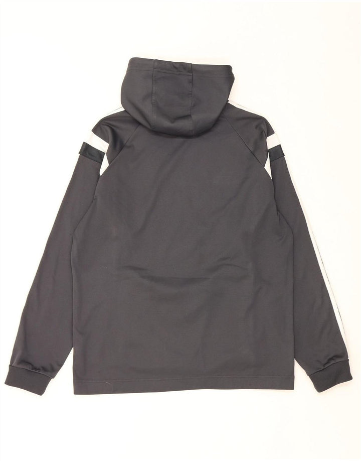Maglione con cappuccio da uomo ADIDAS grigio medio color block