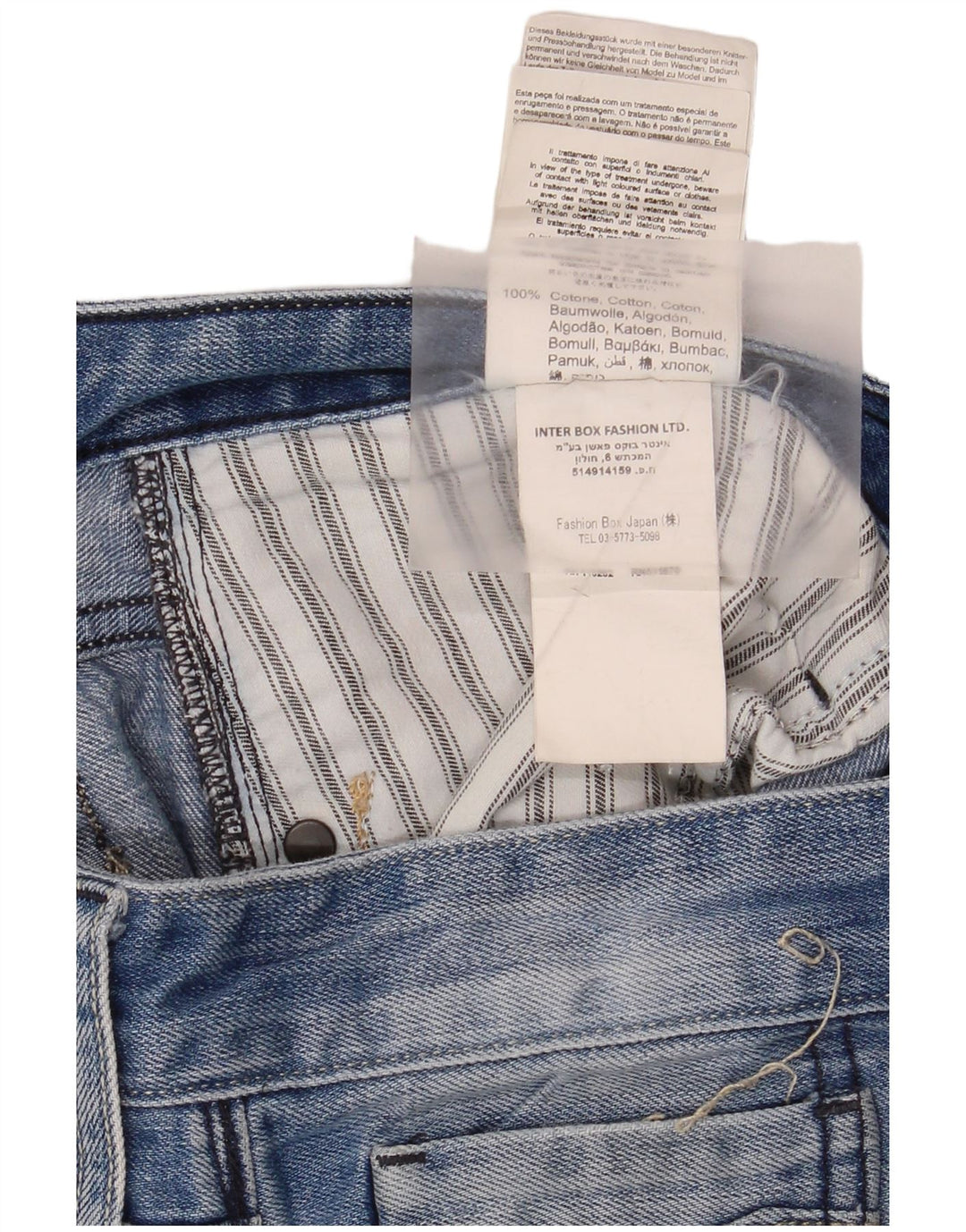Jeans dritti da donna Replay W33 L34 cotone blu