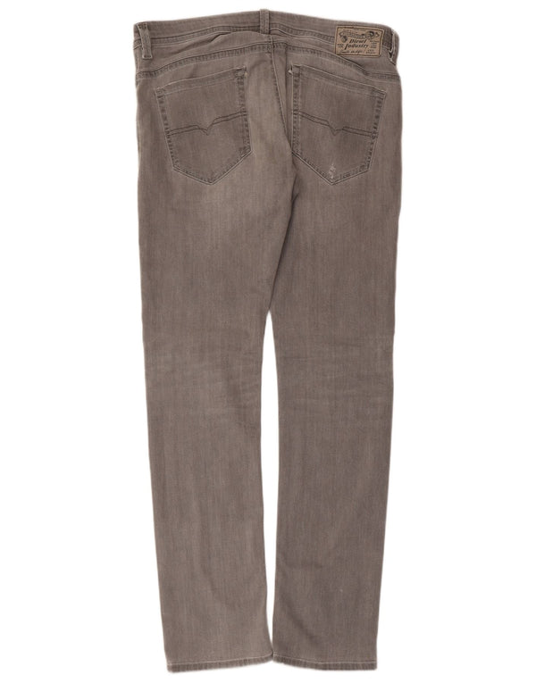 Jeans skinny slim Thavar da donna DIESEL W34 L32 cotone grigio