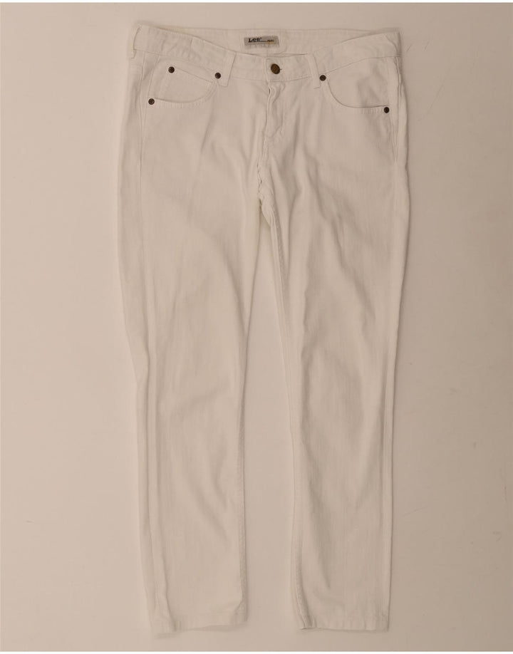 Jeans Lee Norma Slim da donna W30 L27 cotone bianco