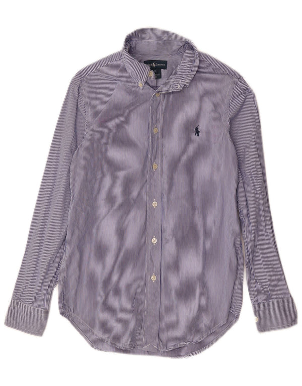 Camicia Ralph Lauren per ragazzi 11-12 anni in cotone gessato blu