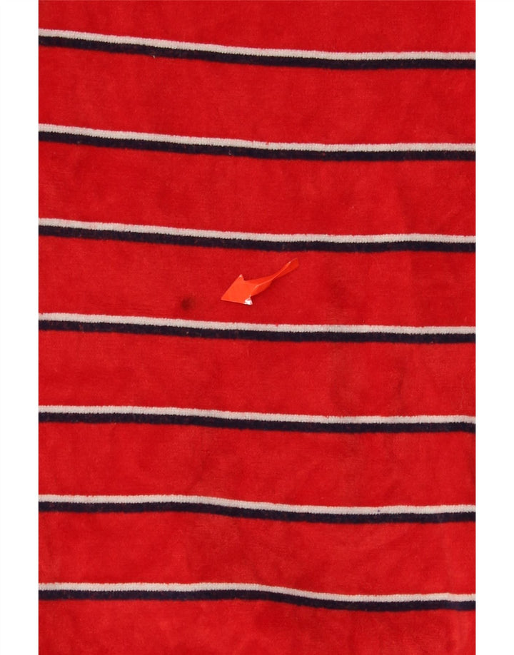 Felpa da donna vintage maglione UK 18 XL cotone a righe rosse