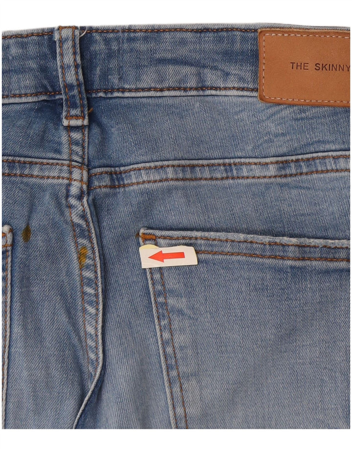 Jeans skinny effetto invecchiato Zara da donna EU 40 medio W30 L28 blu