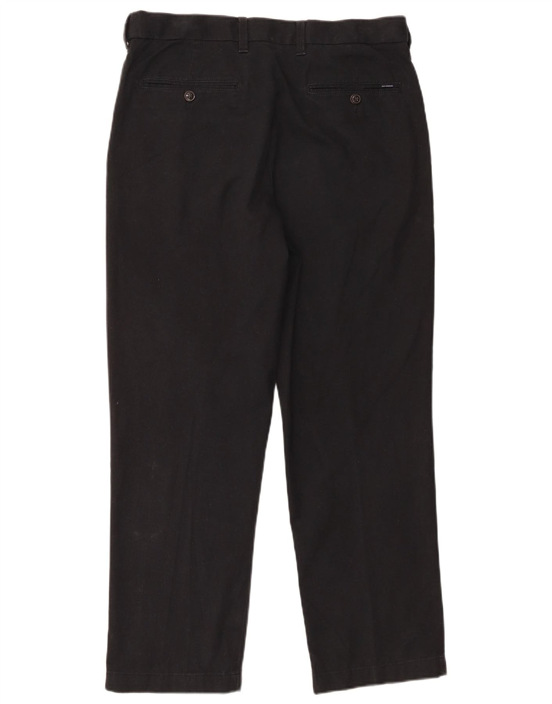 Pantaloni da abito dritti da uomo Marks & Spencer W34 L29 cotone nero