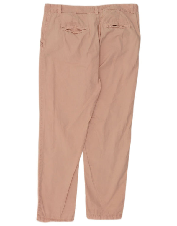 Pantaloni chino dritti da donna Marks & Spencer UK 14 Large W34 L28 Rosa
