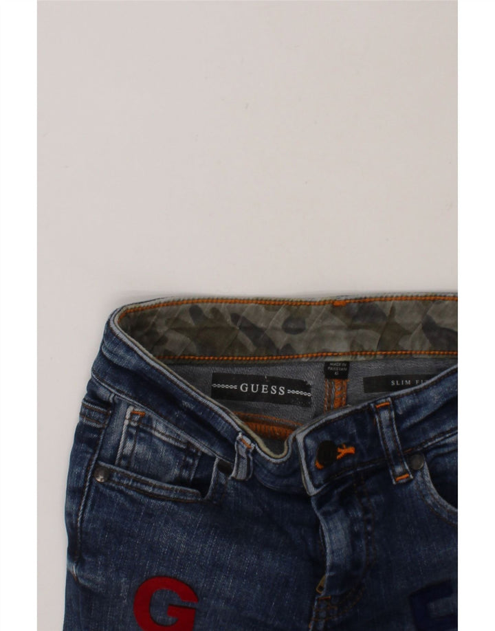 GUESS Girls Graphic Slim Jeans 5-6 Years Blue Cotton Vintage Guess and Second-Hand Guess from Messina Hembry 