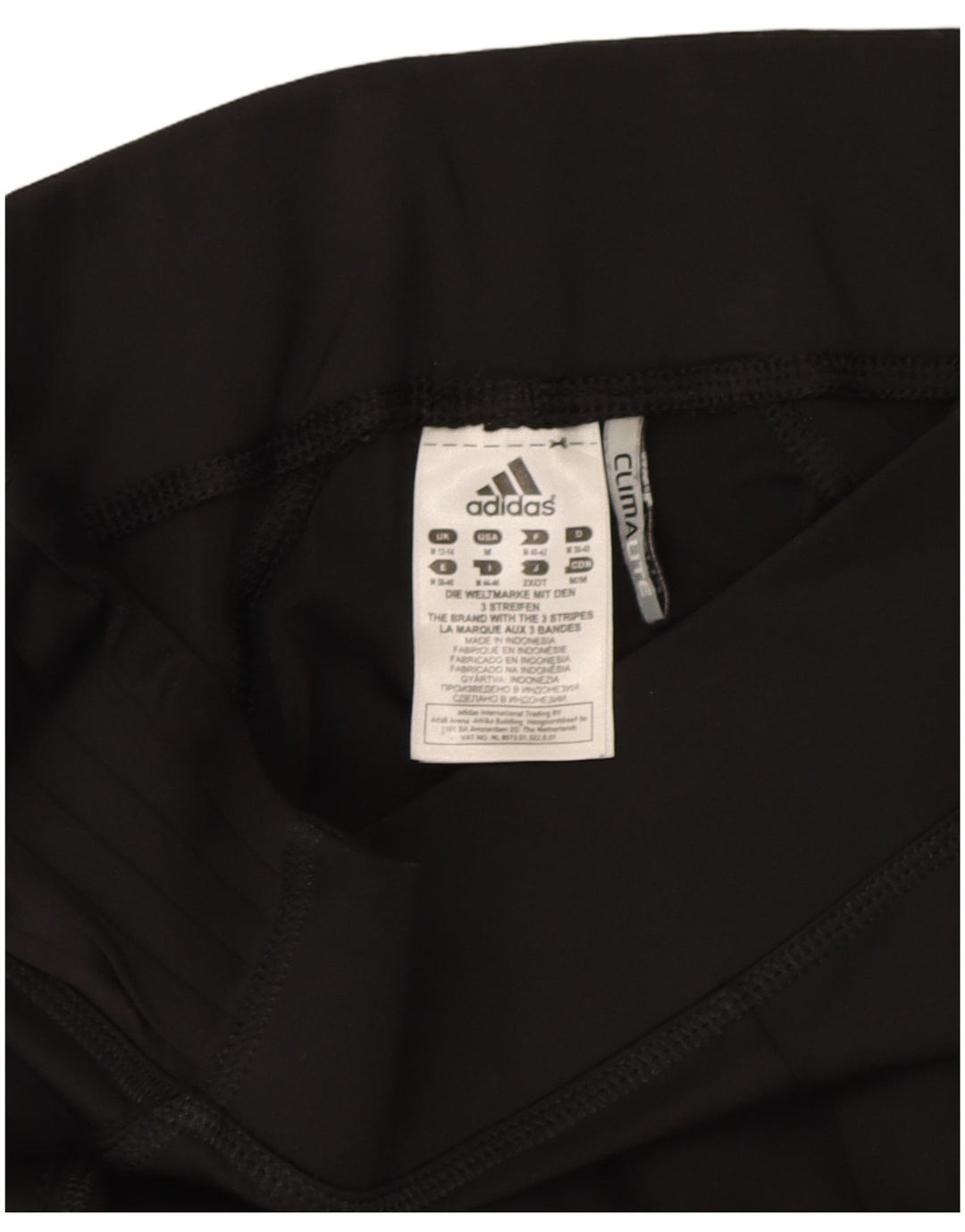 Pantaloni da tuta da donna Adidas UK 12/14 Medium Nero Poliestere