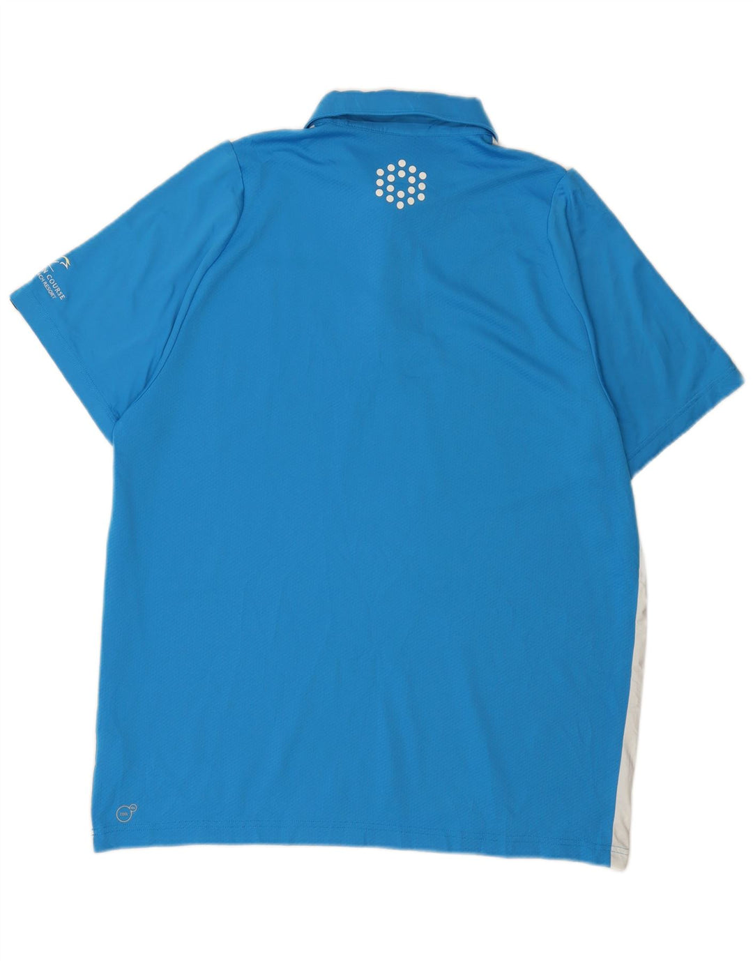 Polo PUMA da uomo XL in poliestere color block blu