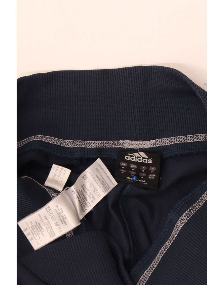 Pantaloni da tuta grafica da uomo Adidas medi in poliestere blu navy