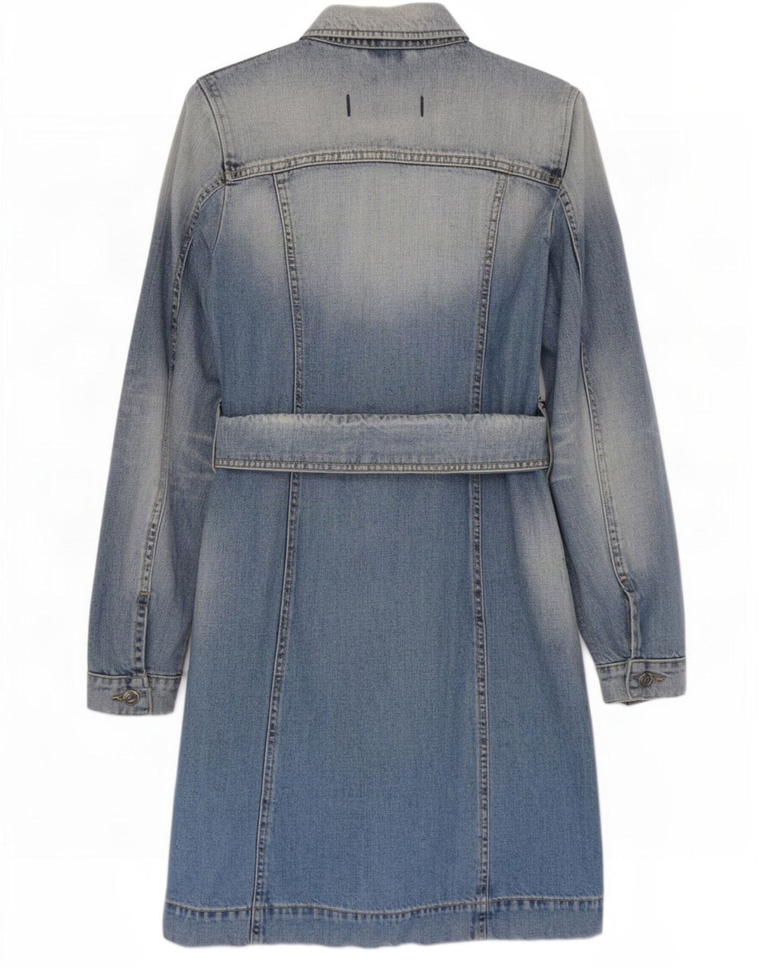 Cappotto in denim da donna Gas UK 10 piccolo cotone blu
