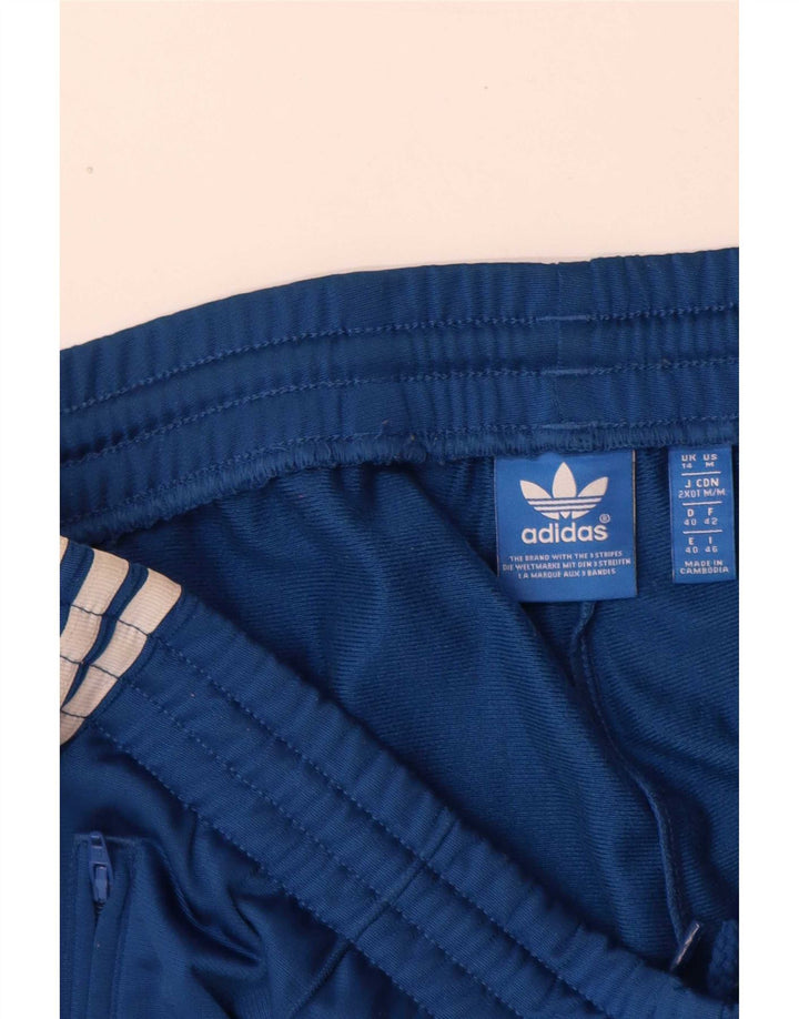 Pantaloni da tuta da donna Adidas UK 14 Large Blu Poliestere
