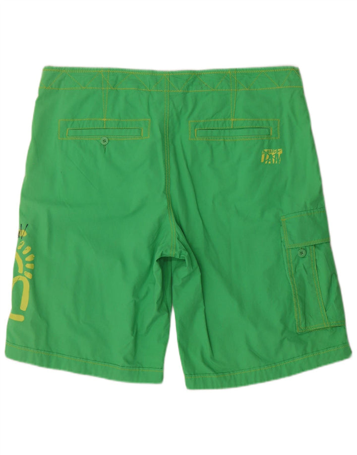 Pantaloncini da bagno grafici da uomo Puma XL verdi