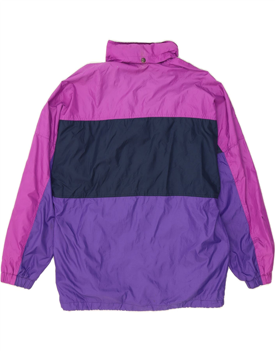 BRUGI Mens Loose Fit Rain Jacket UK 38 Medium Multicoloured Colourblock Vintage Brugi and Second-Hand Brugi from Messina Hembry 