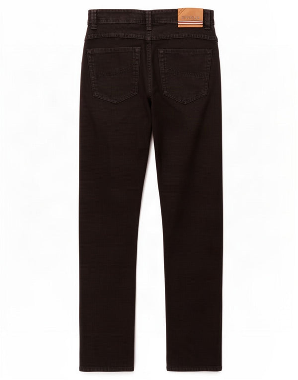 Jeans dritti da uomo SIVIGLIA W31 L32 cotone pied de poule nero