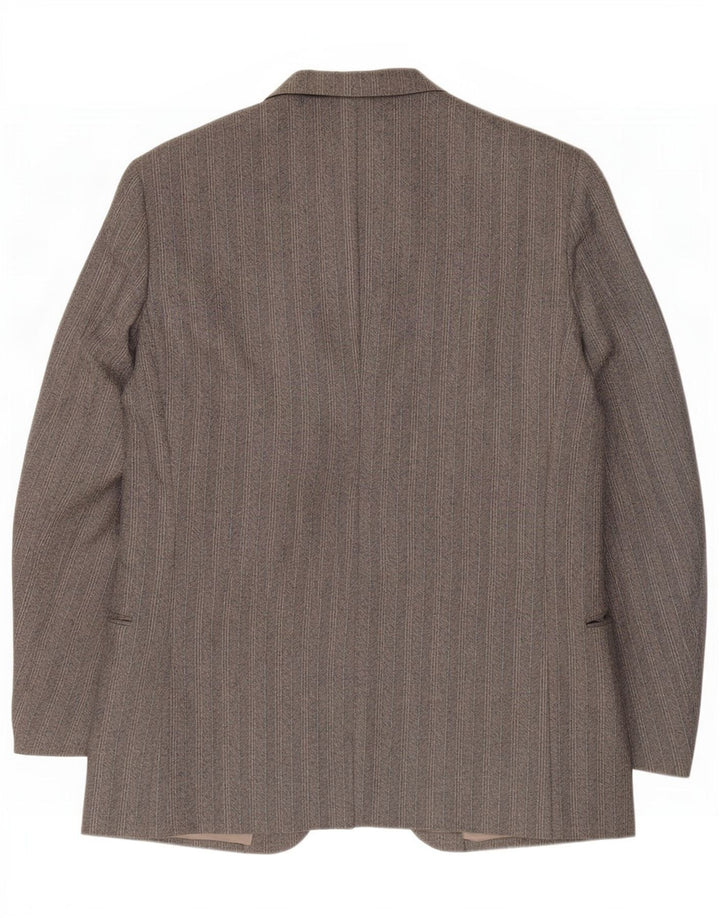 Giacca blazer da uomo a 2 bottoni Valentino UK 38 grigio medio a spina di pesce