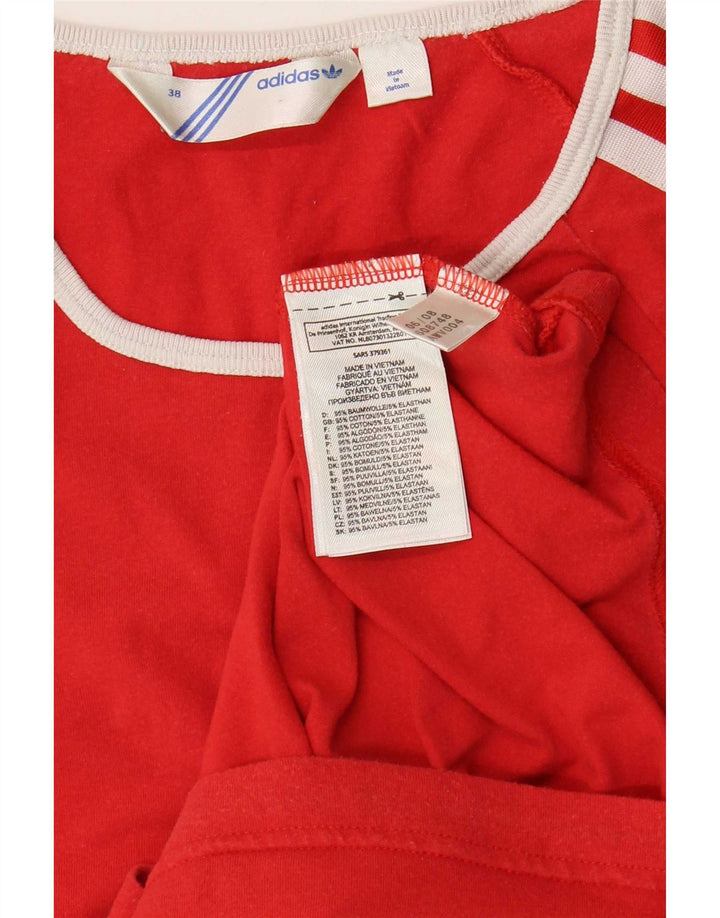T-shirt da donna Adidas Top EU 38 rosso medio in cotone