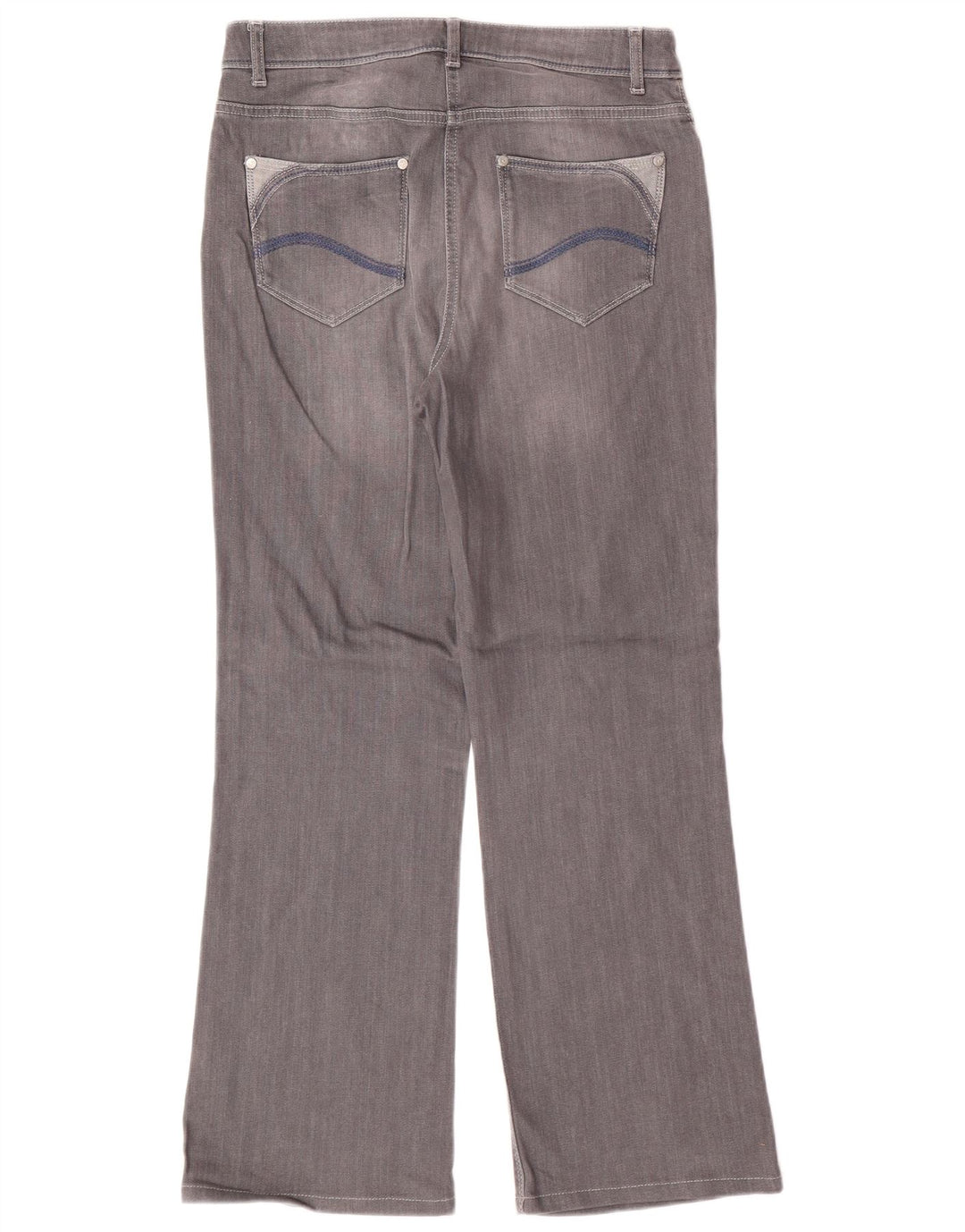 PER UNA Jeans da donna Roma Bootcut UK 12 Medio W30 L28 Cotone grigio