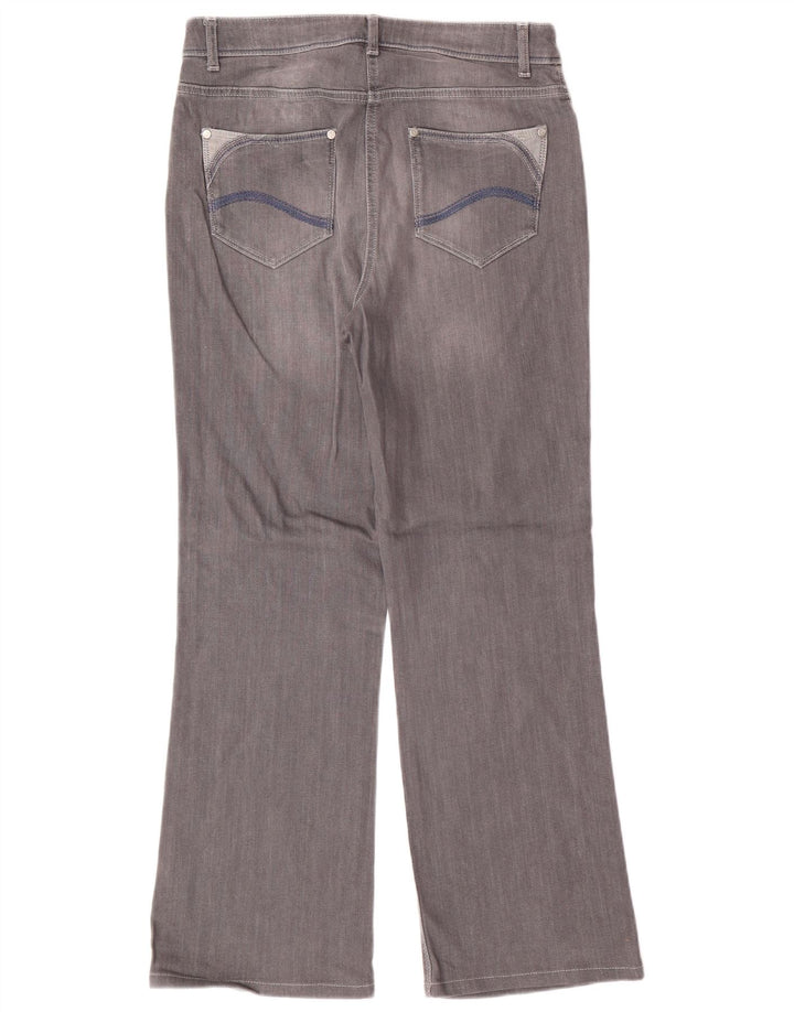 PER UNA Jeans da donna Roma Bootcut UK 12 Medio W30 L28 Cotone grigio