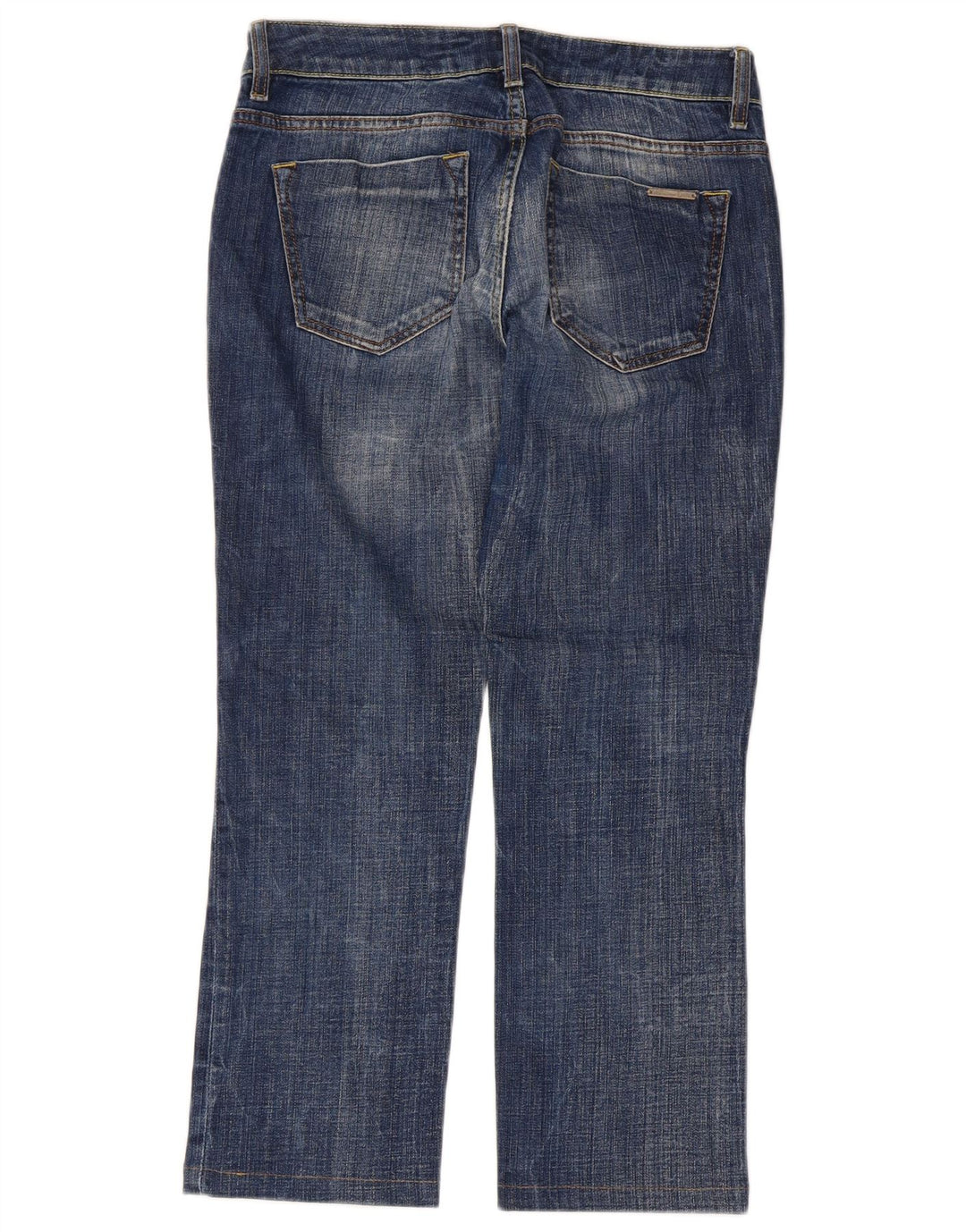 Jeans cropped da donna Massimo Dutti W27 L25 cotone blu