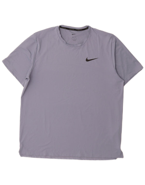 T-shirt Nike Dri Fit da uomo, grande, in poliestere blu
