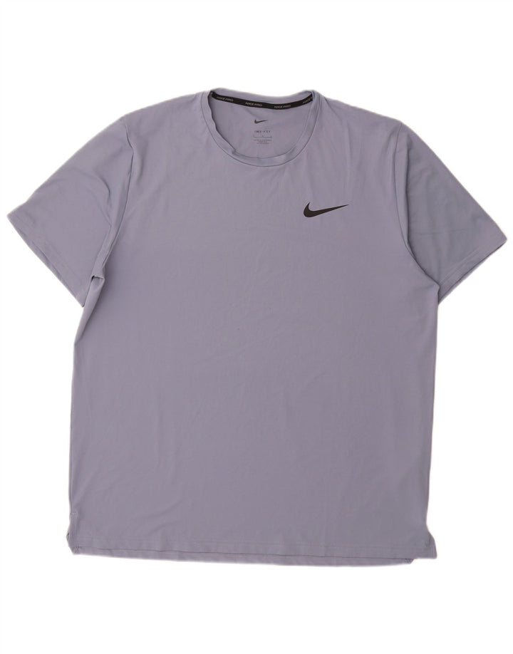 T-shirt Nike Dri Fit da uomo, grande, in poliestere blu