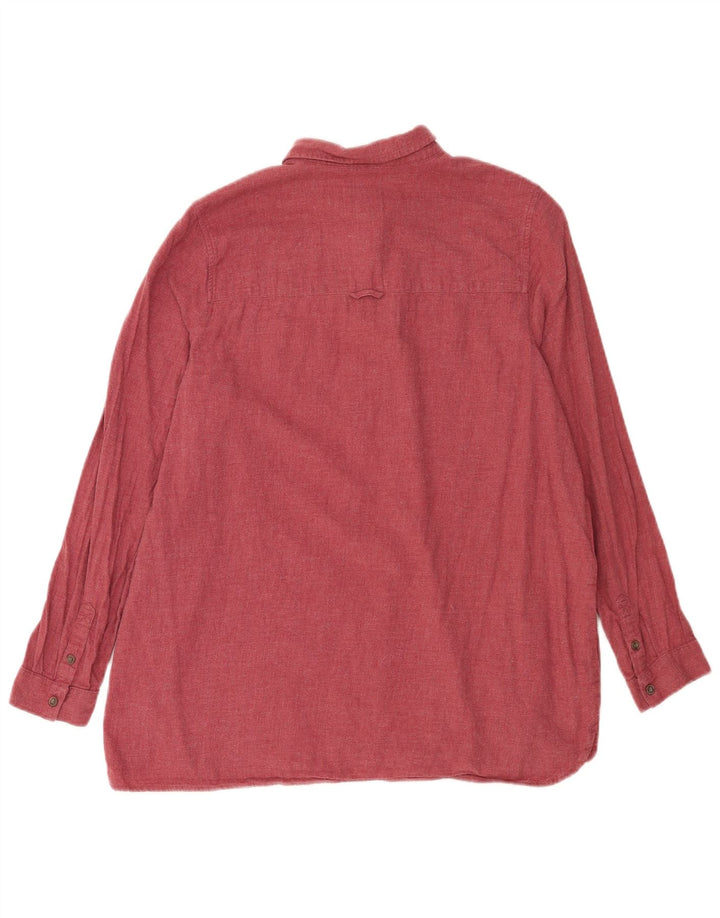 Camicia pullover da donna Fat Face UK 16 grande cotone rosso