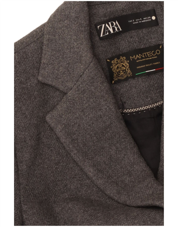Cappotto Manteco da donna Zara UK 10 piccolo grigio