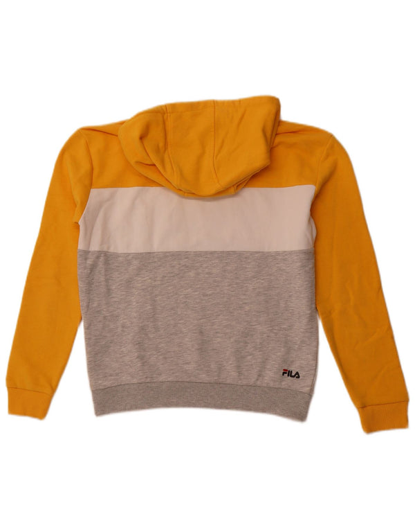 Felpa con cappuccio grafica per ragazzi FILA 13-14 anni Small Yellow Colourblock
