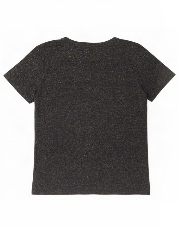 T-shirt da donna Superdry Top UK 12 cotone chiazzato grigio medio