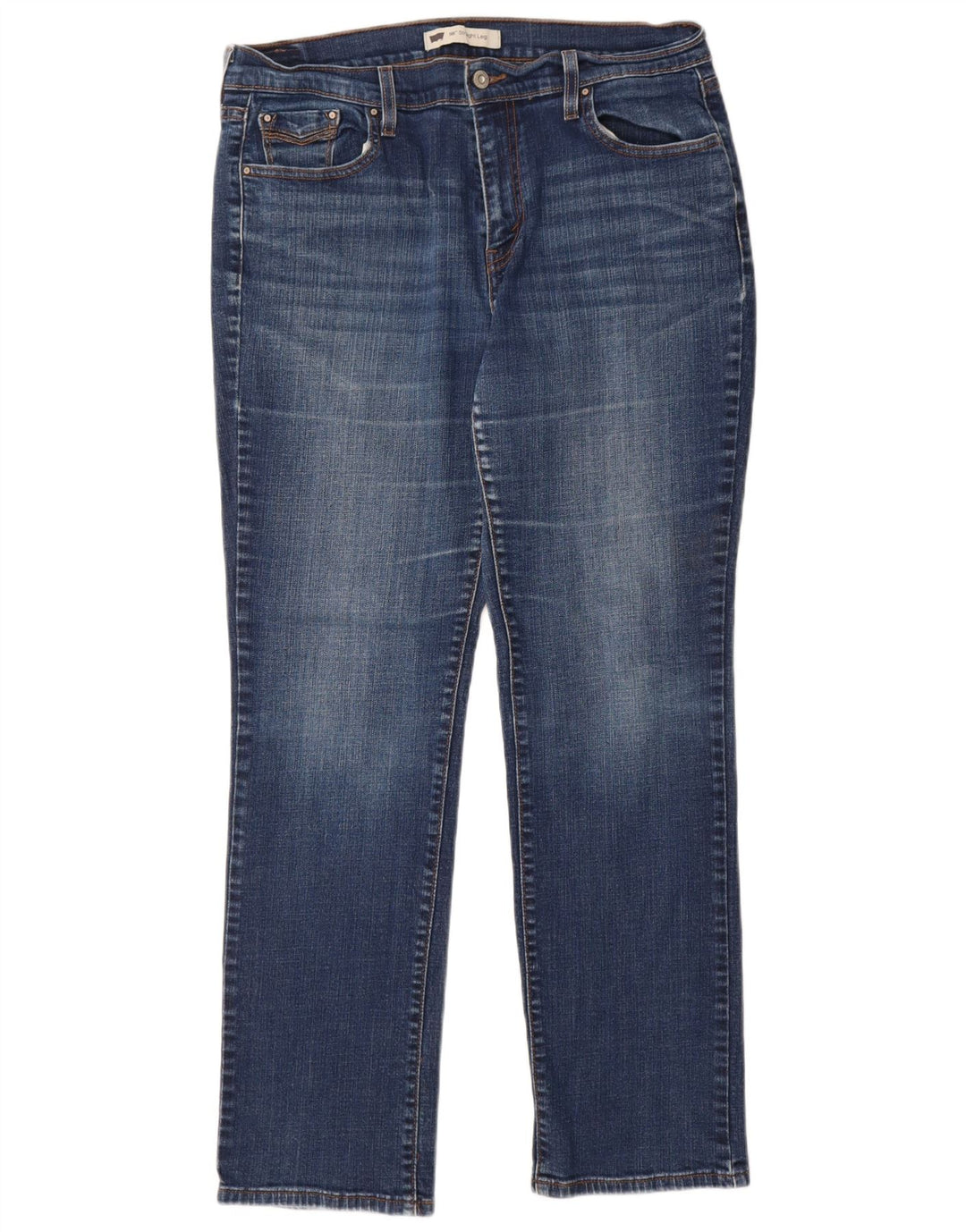 Jeans dritti Levi's 505 da donna W32 L32 cotone blu