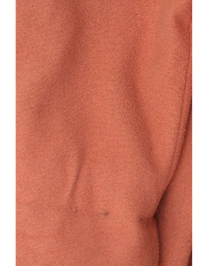 Soprabito aperto da donna David Barry UK 18 XL rosa lana vergine