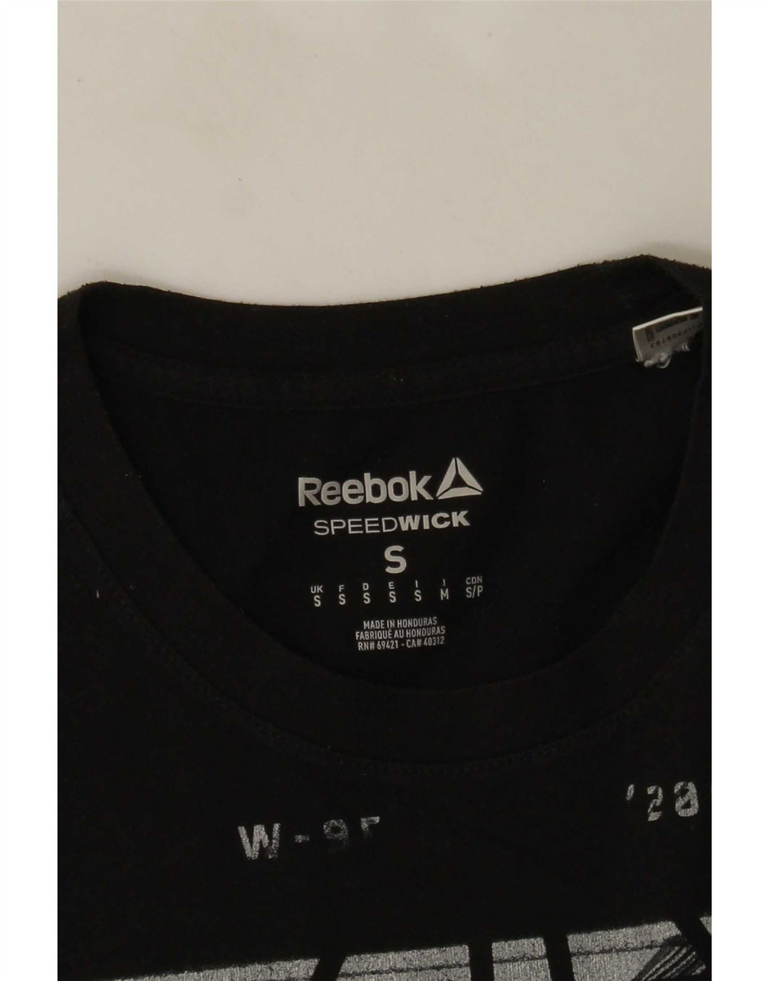 T-shirt grafica da uomo Reebok Top Small Nera