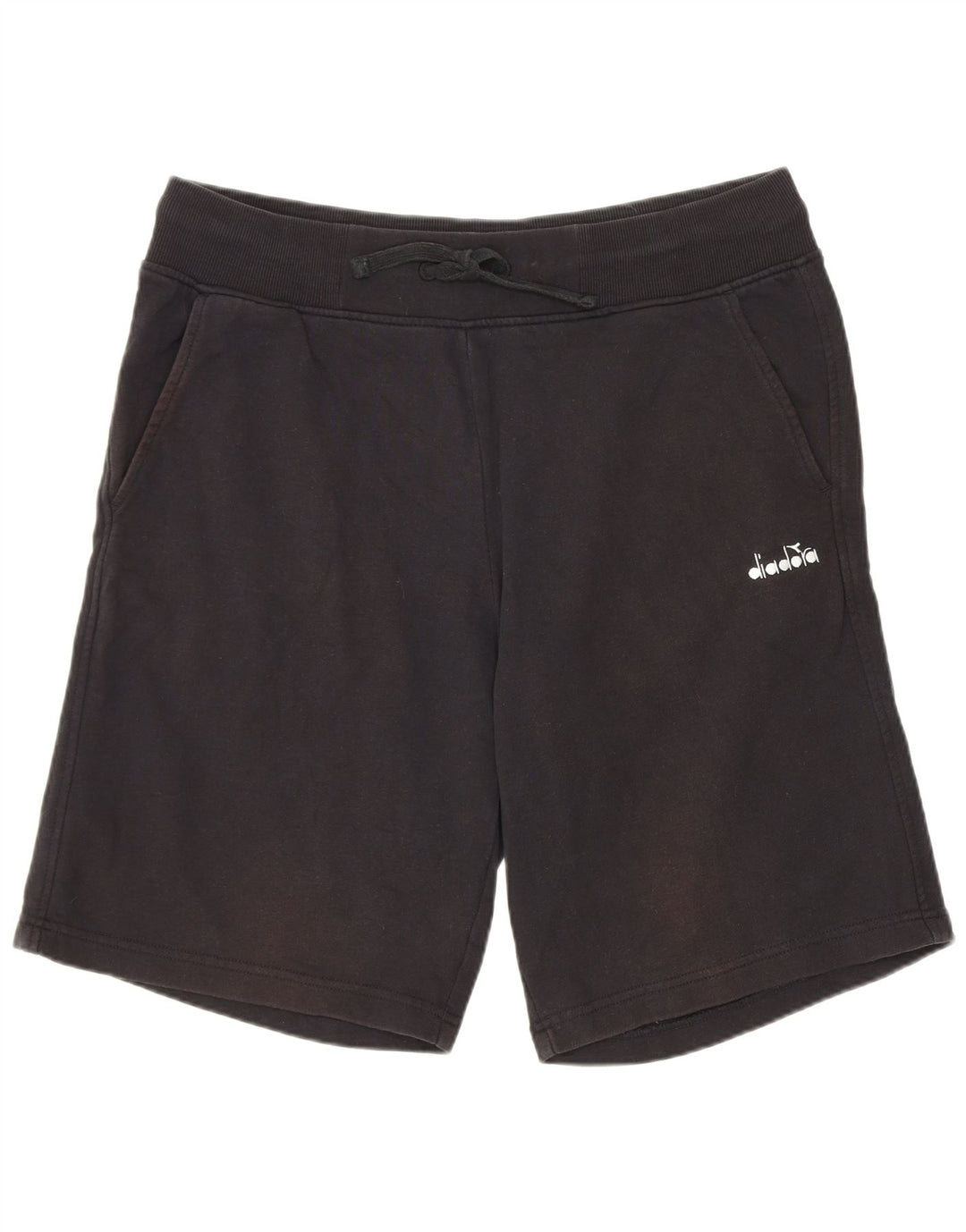 Pantaloncini sportivi da uomo Diadora Large neri in cotone