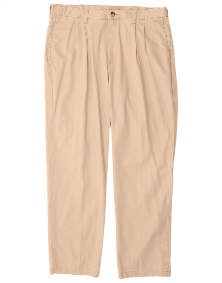 Pantaloni chino con pegging da uomo LEE W36 L32 in cotone beige