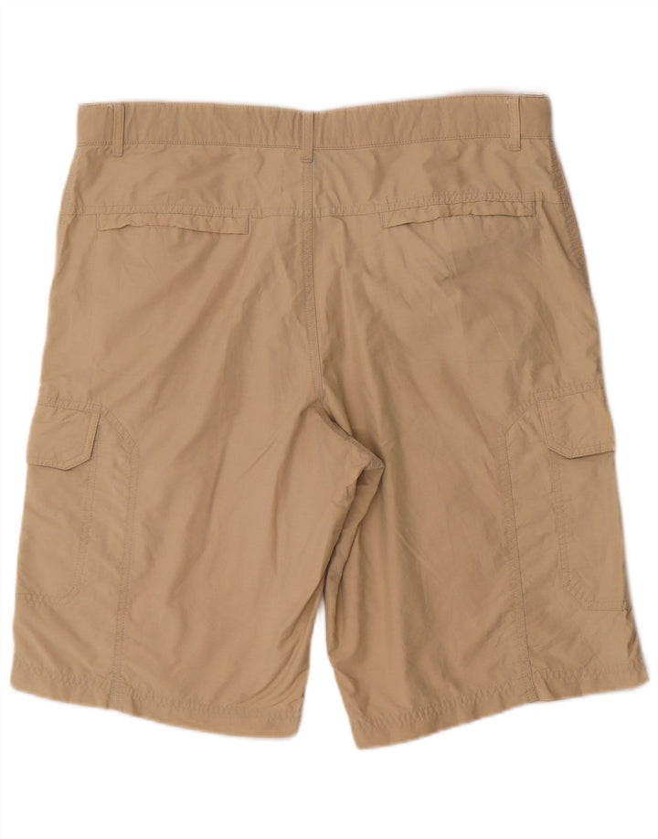 Pantaloncini cargo da uomo Marks & Spencer W36 grandi in cotone beige