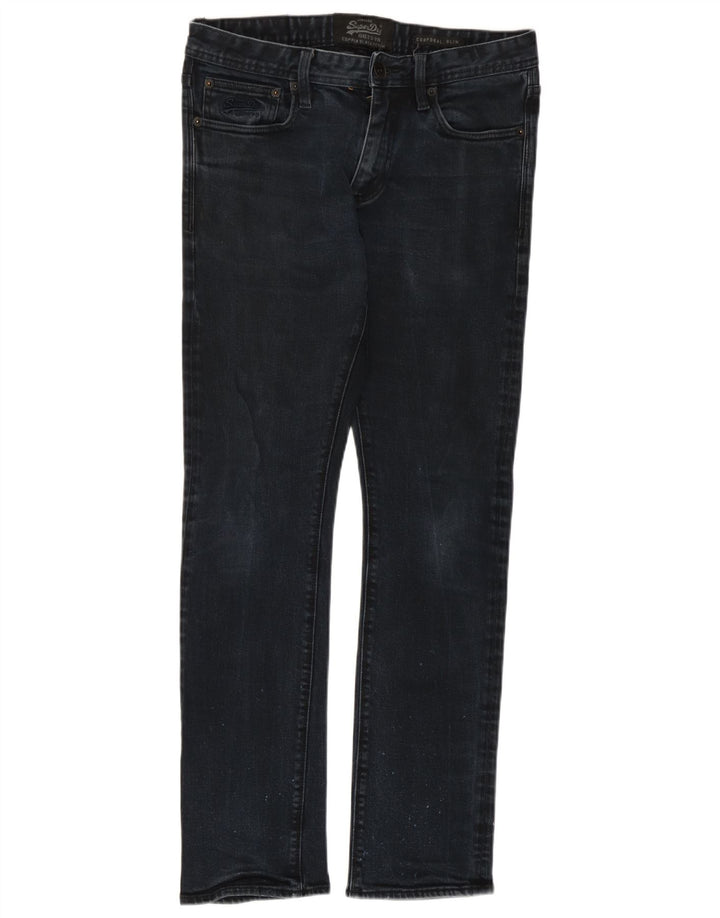 Jeans uomo corporal slim Superdry W32 L32 cotone blu navy