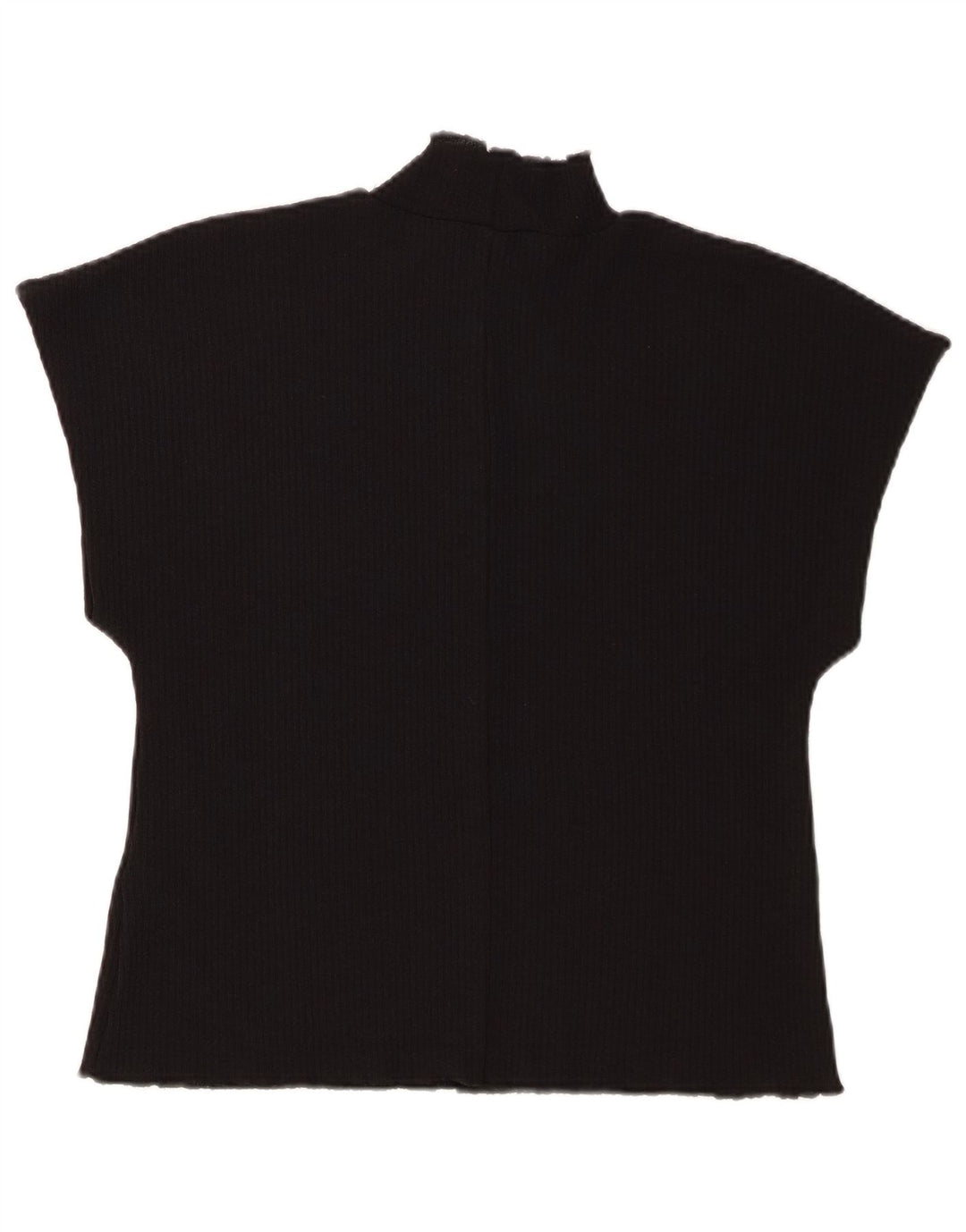 Zara T-shirt da donna UK 12 media nera poliestere