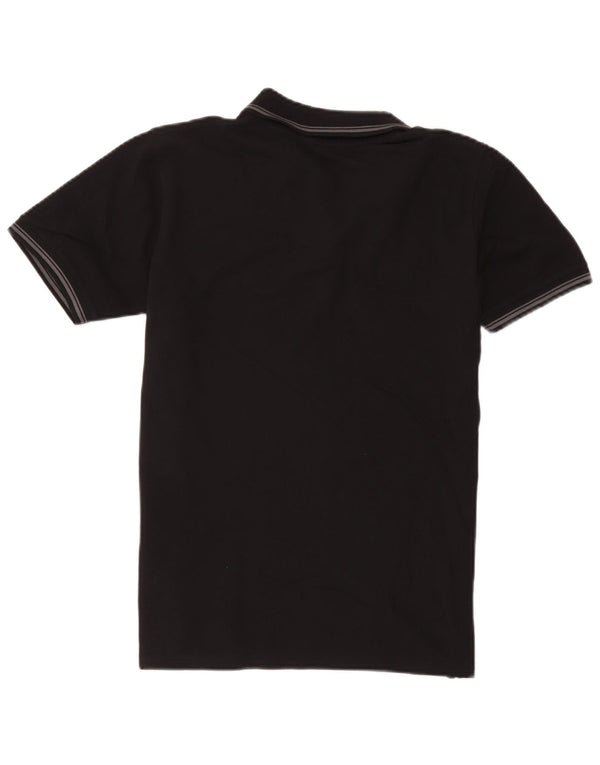 Polo da uomo Carrera in cotone nero medio